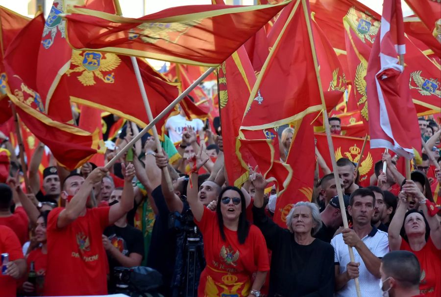 Demonstration in Montenegro