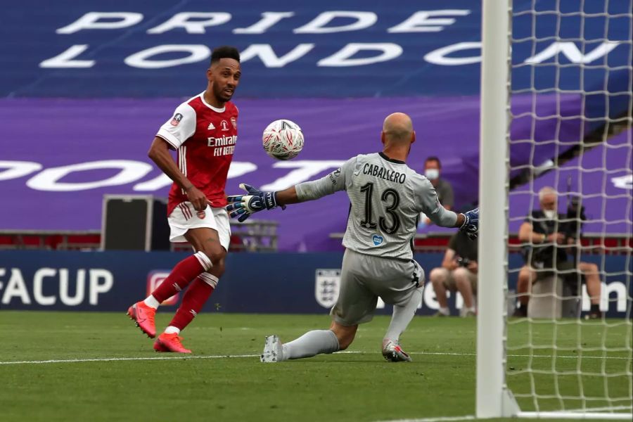 Pierre-Emerick Aubameyang spielt mittlerweile bei Arsenal London.