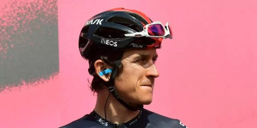 Geraint Thomas hat auf der dritten Etappe des Giro d'Italia viel Zeit eingebüsst. Foto: Gian Mattia D'alberto/LaPresse via ZUMA Press/dpa