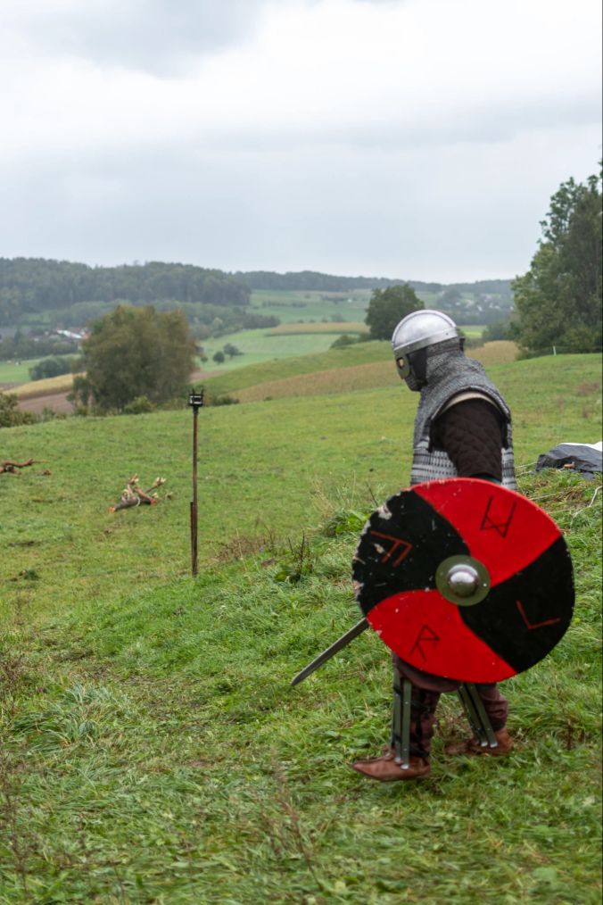 Bereit für die Schlacht: Ein Ritter beim WUMS 2020.