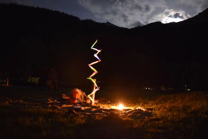 Obschon bereits fast dunkel war, ging das Programm auch am Abend weiter. Jubla Welschenrohr