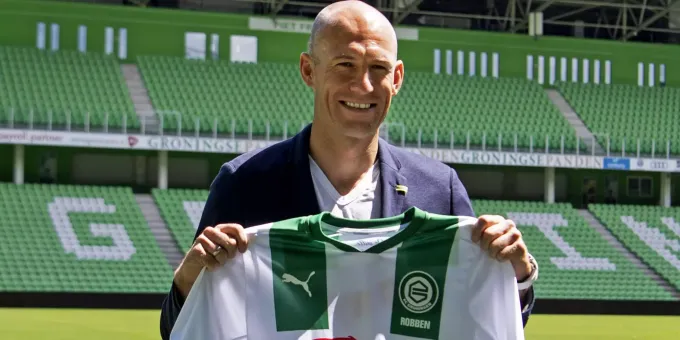 Arjen Robben Beim Fc Groningen Auf Dem Platz