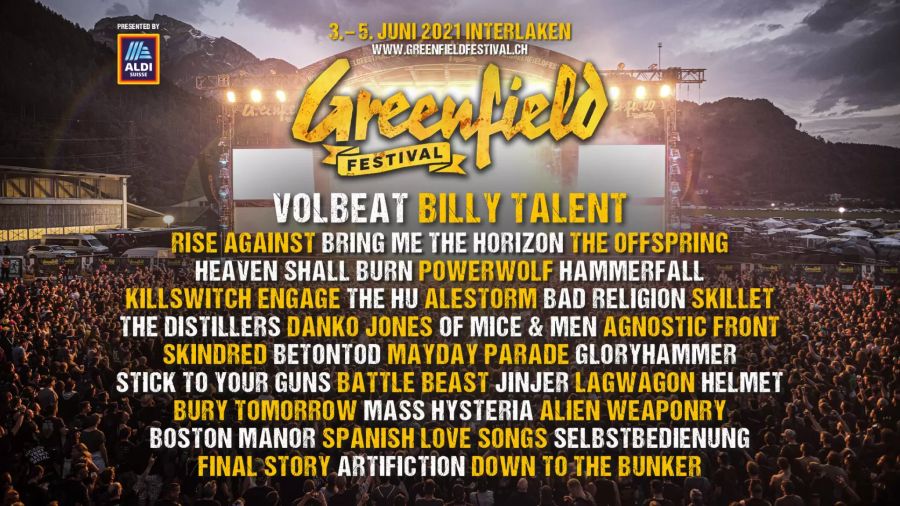 Line-up Greenfield Festival 2021