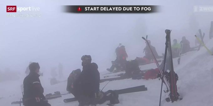 Der Nebel verzögert den Start zum Super-G. Lara Gut-Behrami und Co. müssen abwarten. Ski-WM Lara Gut-Behrami