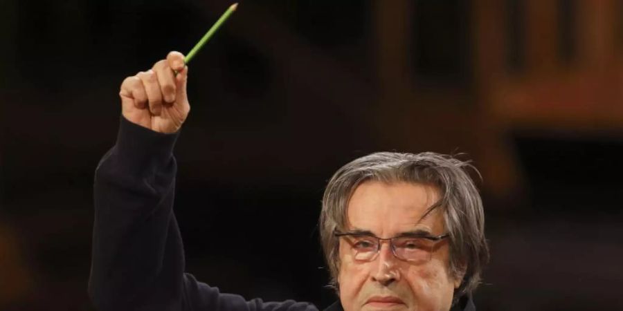 Der Dirigent Riccardo Muti setzt sich für die Kultur Italiens ein. Foto: Dieter Nagl/Wiener Philharmoniker/APA/dpa