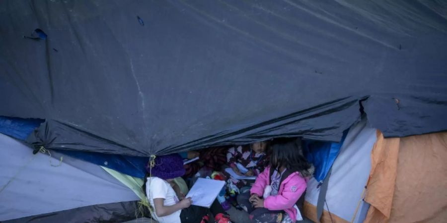 Flüchtlingslager in Ciudad Juarez im Jahr 2019