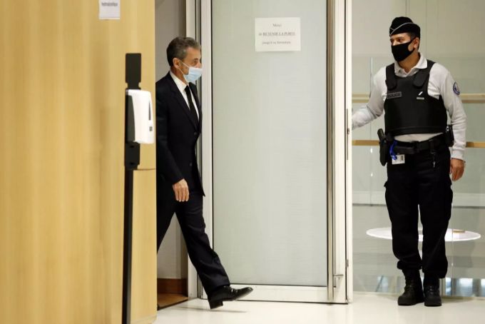 Nicolas Sarkozy musste am Montag vor einer Pariser Strafkammer aussagen. Sarkozy Gericht