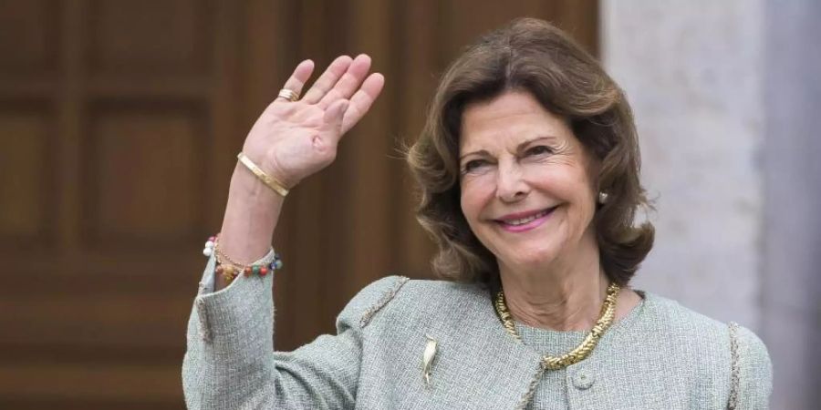 Königin Silvia von Schweden 2019 bei einem Besuch in Heidelberg. Foto: Silas Stein/dpa