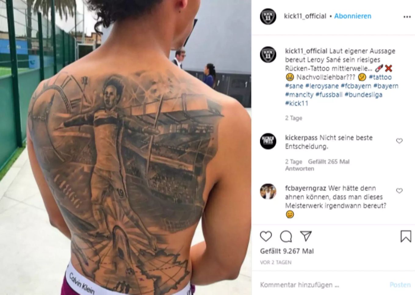 Leroy Sané Wirkt ihr JubelTattoo nicht selbstverliebt? Nau.ch