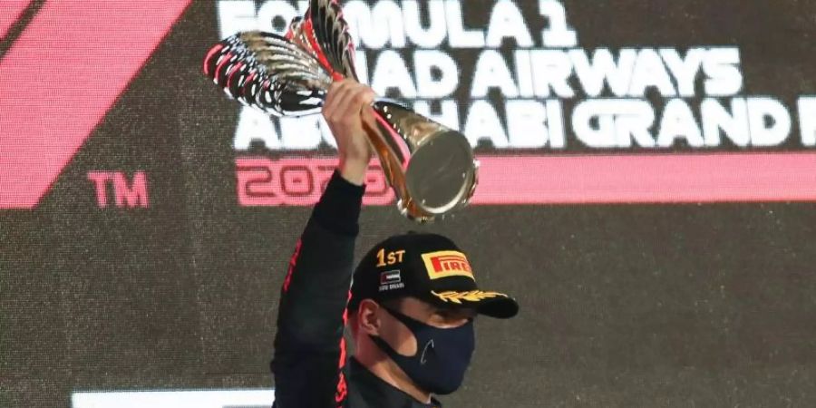 Red-Bull-Pilot Max Verstappen hat den Saisonabschluss in Abu Dhabi gewonnen. Foto: Kamran Jebreili/Pool AP/AP/dpa