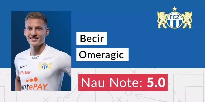 Die Nau.ch-Note für Becir Omeragic vom FCZ. Becir Omeragic