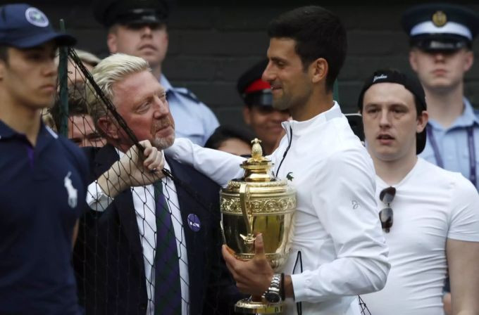Bis 2016 war Becker Trainer der Weltnummer 1 Novak Djokovic. Boris Becker insolvenz