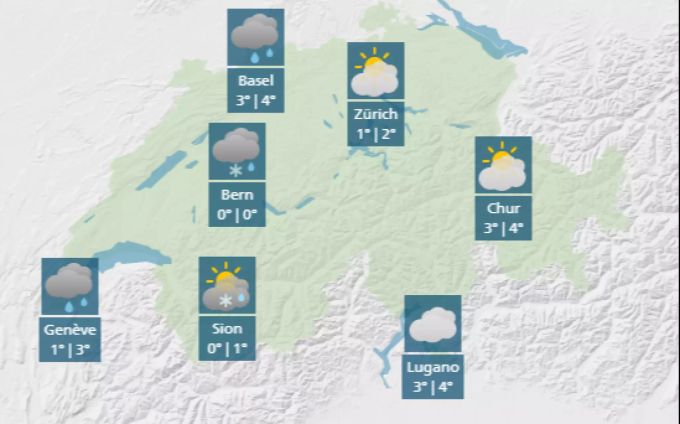 An Silvester wird das Wetter kalt und nass. Wetter