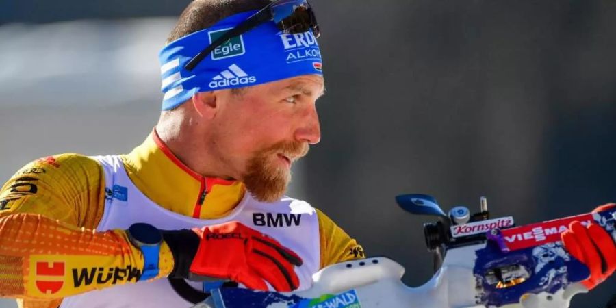 Will nach der aktiven Biathlon-Karriere die Trainerlaufbahn einschlagen: Erik Lesser. Foto: Hendrik Schmidt/dpa
