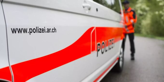 Ein Auto der Kantonspolizei Appenzell Ausserrhoden. Kantonspolizei Appenzell Ausserrhoden speicherschwendi