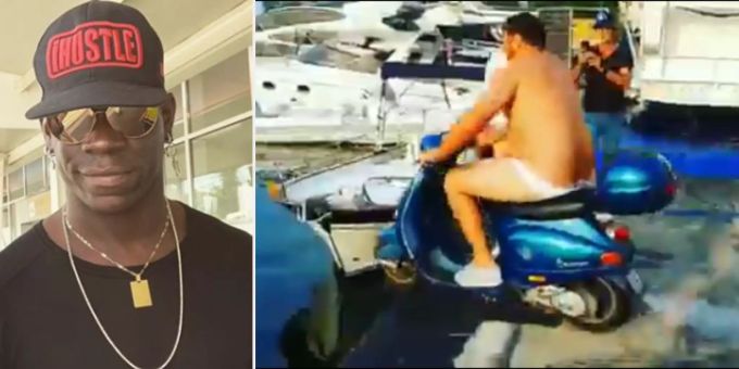 Wette für 2000 Euro - Wirt fährt für Balotelli mit Vespa nackt ins Meer