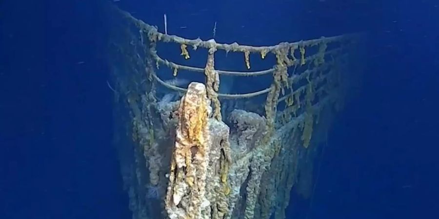 Bakterien, die sich durch die Schiffshülle fressen, Rost und Ozeanströmungen setzen dem Wrack der «Titanic» stark zu. Foto: Atlantic Productions