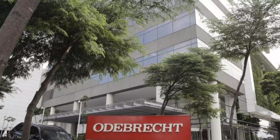 Aussenansicht des brasilianischen Konzerns Odebrecht in São Paulo. Das im Zentrum des grössten Korruptionsskandals Lateinamerikas stehende Unternehmen hat einen Insolvenzantrag gestellt. Foto: Andre Penner/AP