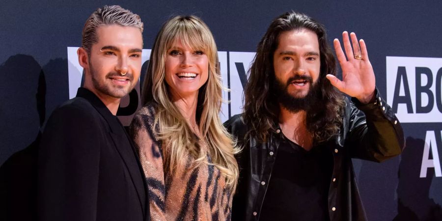 Bill Kaulitz, Heidi Klum und Tom Kaulitz.