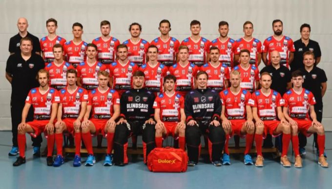 Das NLA-Team von Floorball Köniz Floorball Köniz