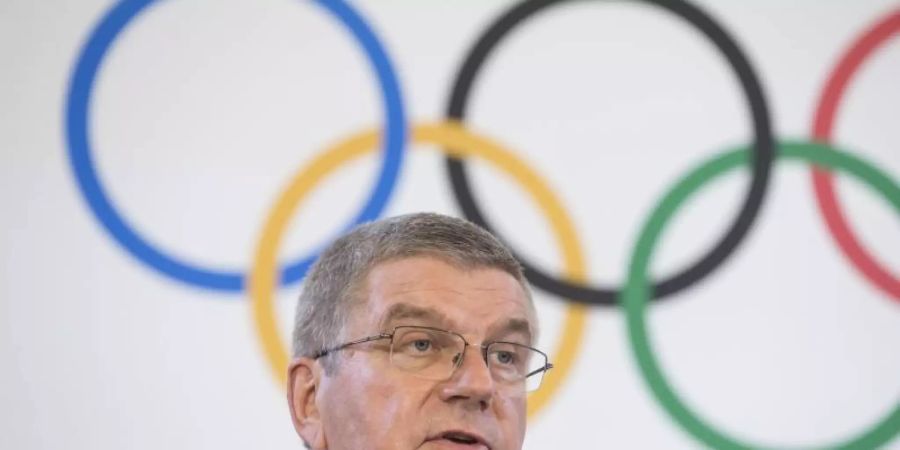 IOC-Präsident Thomas Bach begrüsst die deutschen Olympia-Bemühungen. Foto: Xu Jinquan/XinHua