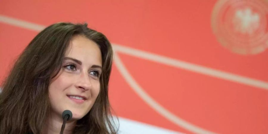 Sara Däbritz spürt Vorfreude auf die Fussball-WM. Foto: Sebastian Gollnow