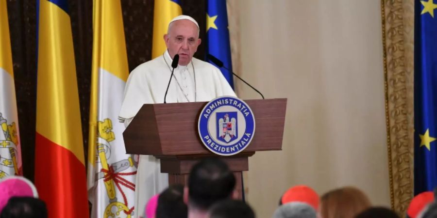 Rede des Papstes im Präsidentenpalast