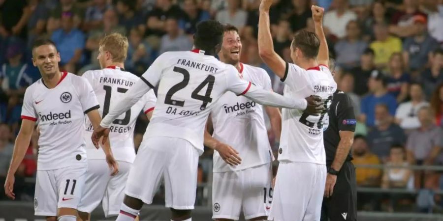 Eintracht Frankfurt gewann locker in Liechtenstein. Foto: Karl-Josef Hildenbrand