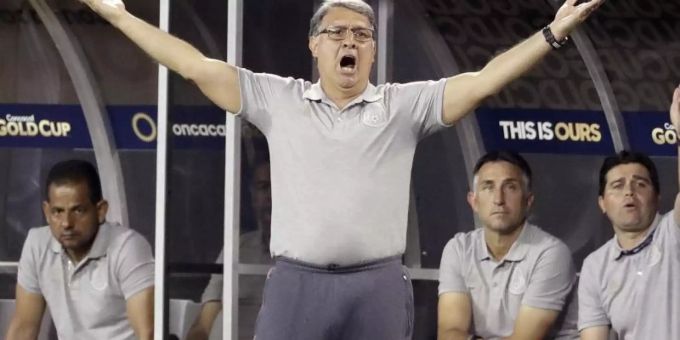 Mexikos Trainer Gerardo Martino hat sein Team ins Finale des Kontinentalwettbewerbs geführt. Foto: Chuck Burton/AP Mexikos Trainer Gerardo Martino hat sein Team ins Finale des Kontinentalwettbewerbs geführt. Foto: Chuck Burton/AP