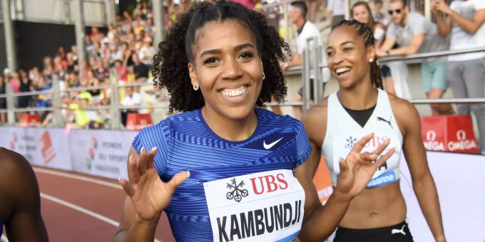 Mujinga Kambundji bei der Athletissima in Lausanne. Julien Wanders