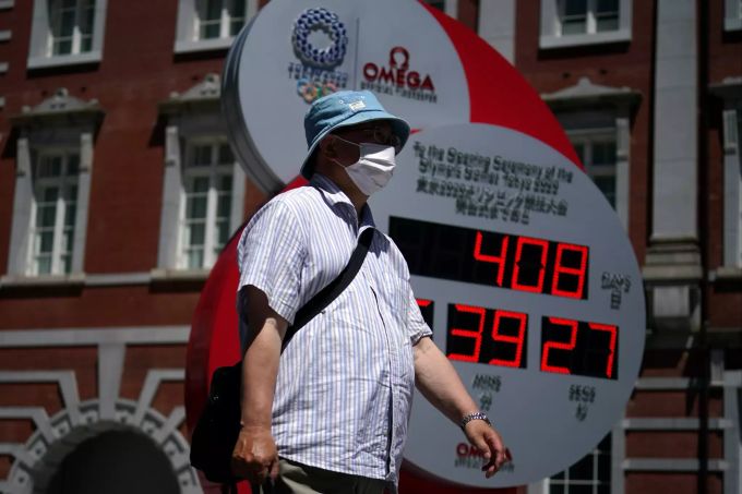 Schutzmasken werden bei Olympia 2021 wohl verpflichtend sein. Olympia 2021 Tokio