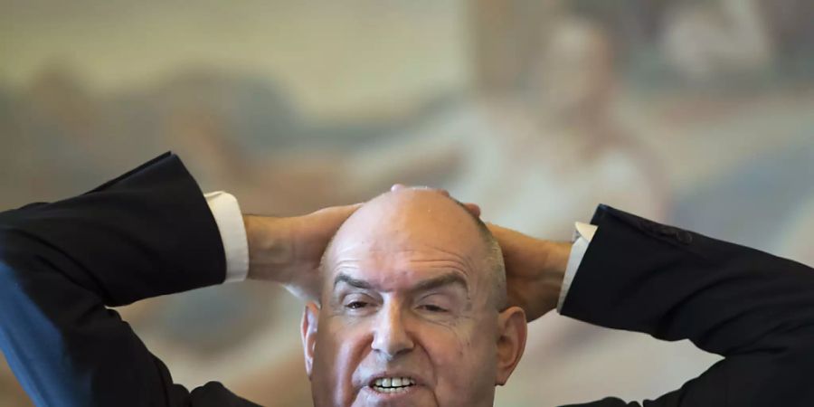 «Ich kann sie nicht länger als zwei Sekunden anschauen»: Bundesgerichtspräsident Ulrich Meyer. (Archivbild)