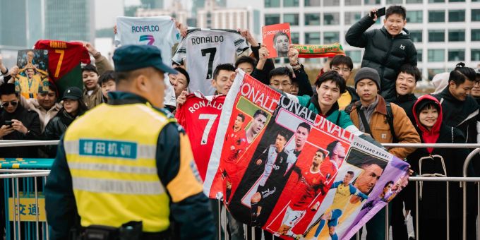 Cristiano Ronaldo sollte mit Al-Nassr zwei Testspiele in China bestreiten. Cristiano Ronaldo China Al-Nassr