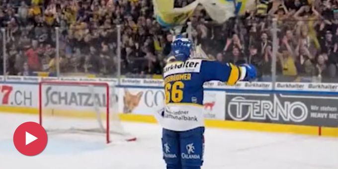 Im Video - Hier lässt sich HCD-Hattrick-Held Nussbaumer feiern