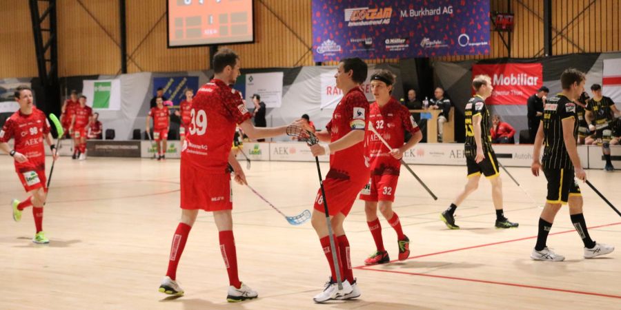 UHC Thun im Spiel gegen das  UHT Eggiwil