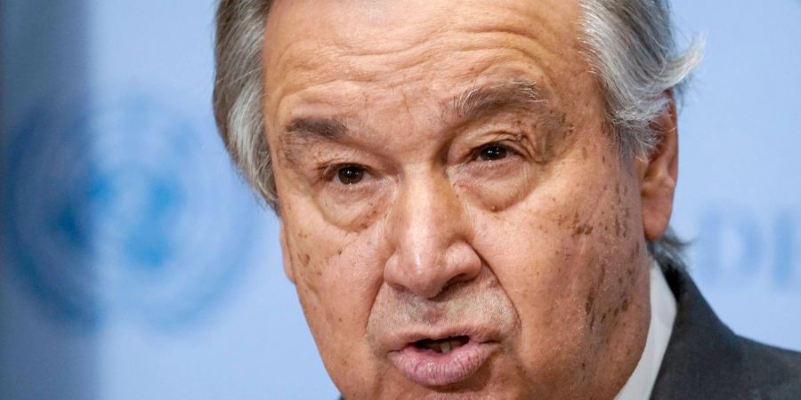 Der Generalsekretär der Vereinten Nationen, António Guterres.