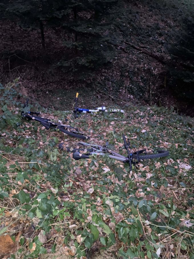 Die Fahrräder wurden Waldstücken in Unterägeri und auf dem Ratenpass versteckt. Velos wurden versteckt.