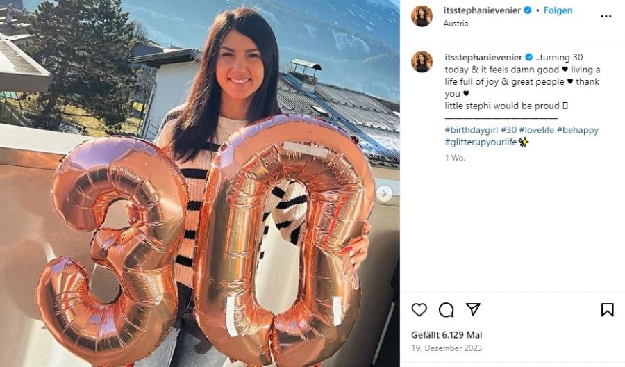 Stephanie Venier Geburtstag Instagram