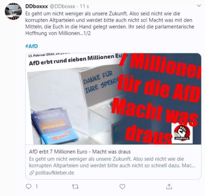 Was wird die AfD aus der hohen Spendensumme machen? AfD