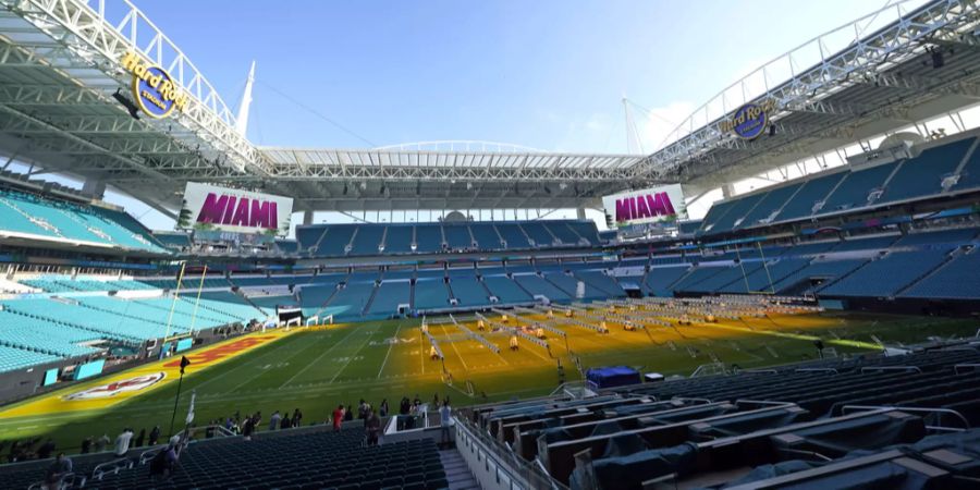 Das Hard Rock Stadium in Miami ist Austragungsort des 54. Super Bowl.