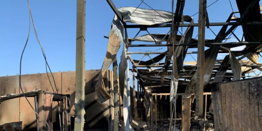 Der Stützpunkt Ain al-Asad nach dem Angriff