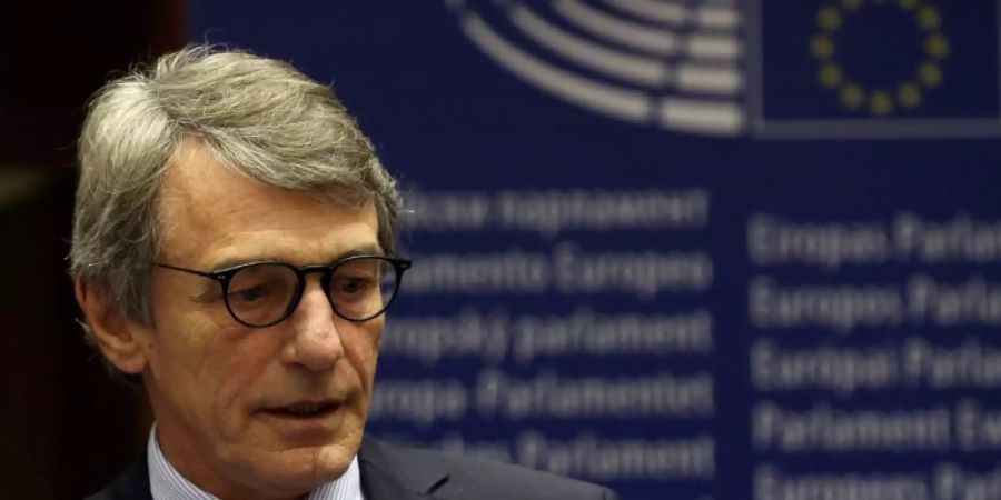 Parlamentspräsident David Sassoli