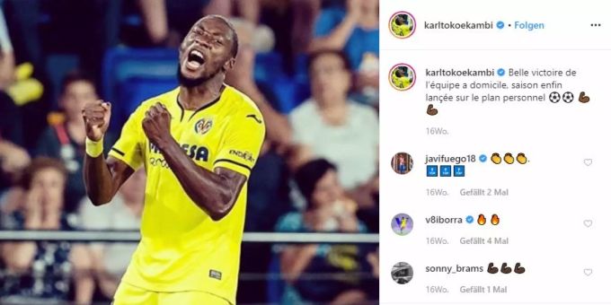Karl Toko Ekambi überzeugt in dieser Saison beim FC Villarreal. Olympique Lyon