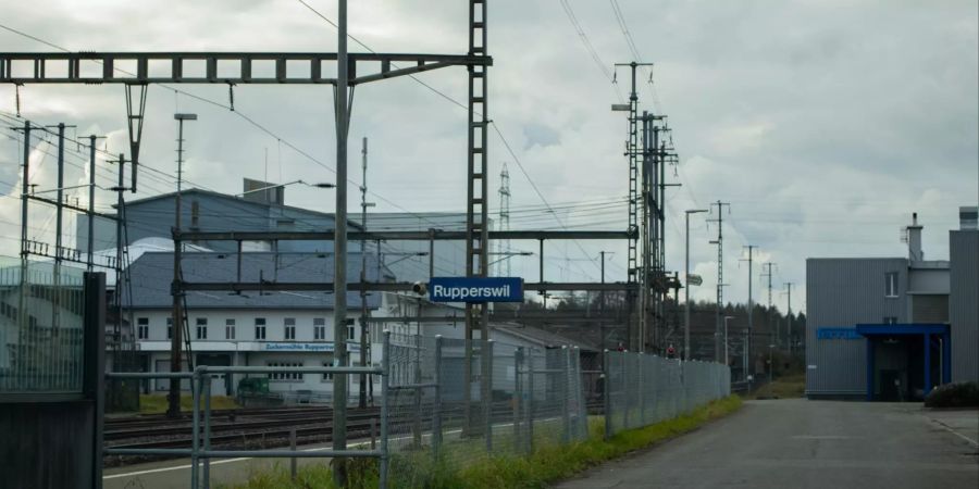 Der Bahnhof der Gemeinde Rupperswil.