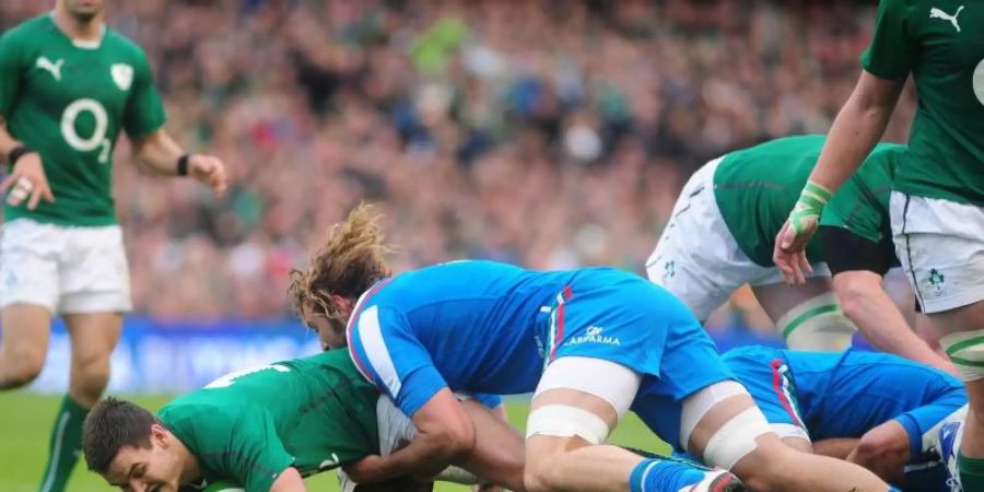 Die Six-Nations-Partie Irlands in Italien wurde abgesagt und soll zu einem späteren Termin nachgeholt werden. Foto: Barry Cronin/EPA/dpa
