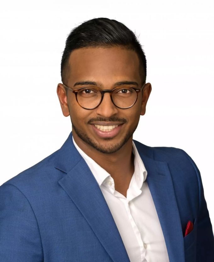 FDP-Politiker mit srilankischen Wurzeln: Nirosh Manoranjithan, Kantonsratskandidat und Gemeinderat von Vilters-Wangs SG. Nirosh Manoranjithan