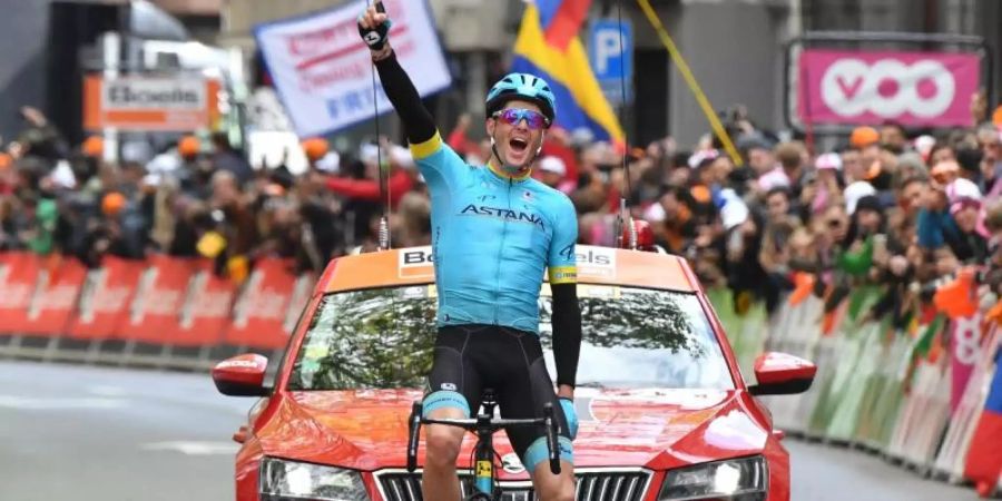 Gewann 2019 unter anderem Lüttich-Bastogne-Lüttich: Jakob Fuglsang. Foto: Benoit Doppagne/BELGA/dpa