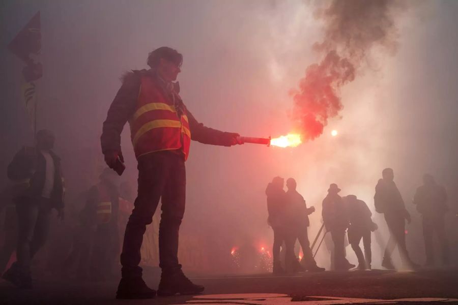 protest streik frankreich