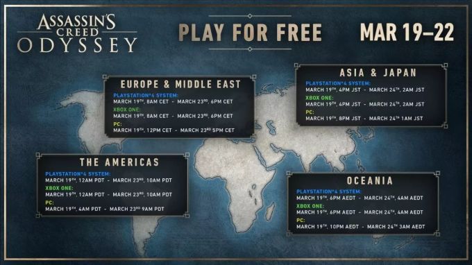 Assassin's Creed Odyssey ist dieses Wochenende auf allen Plattformen gratis spielbar. Assassin's Creed Odyssey