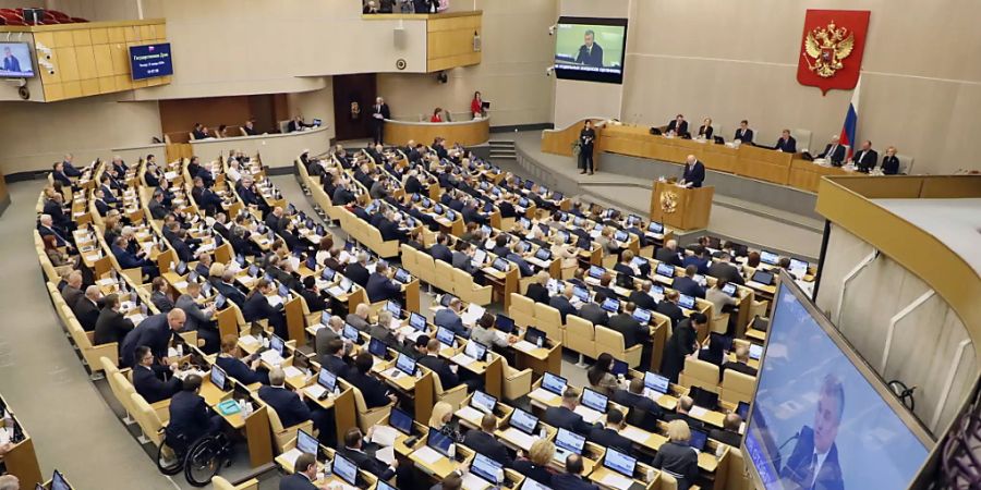 Das russische Parlament ist am Dienstag zur entscheidenden Sitzung zu der von Präsident Wladimir Putin angestossenen Verfassungsreform zusammengekommen. (Archivbild)